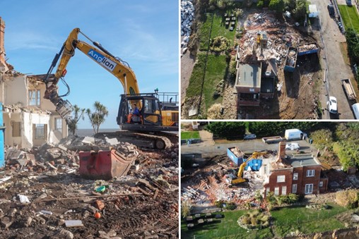Heartbroken couple forced to tear down £2m mansion to stop it falling into sea & neighbours fear their homes are next
