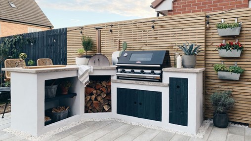Before and after: see how a couple created this stylish outdoor kitchen filled with clever features
